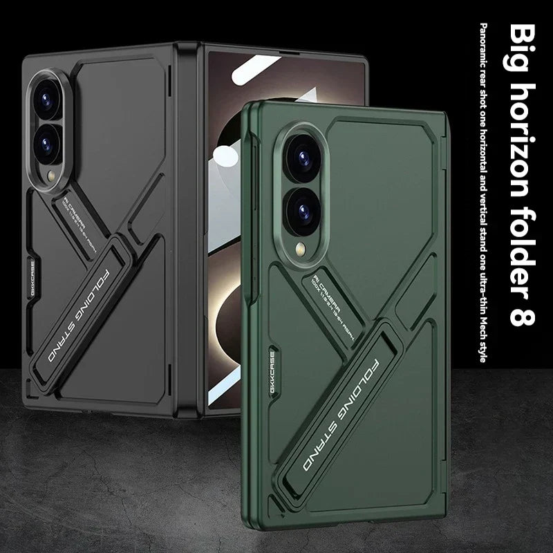 Armor Stand Case with Glass for Samsung Galaxy Z Fold 8 / 7 / 6