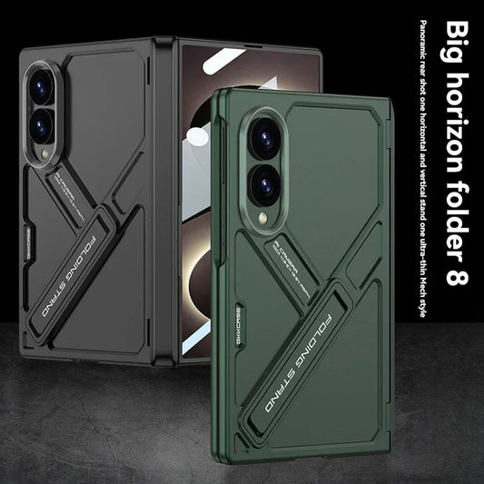 Armor Stand Case with Glass for Samsung Galaxy Z Fold 8 / 7 / 6